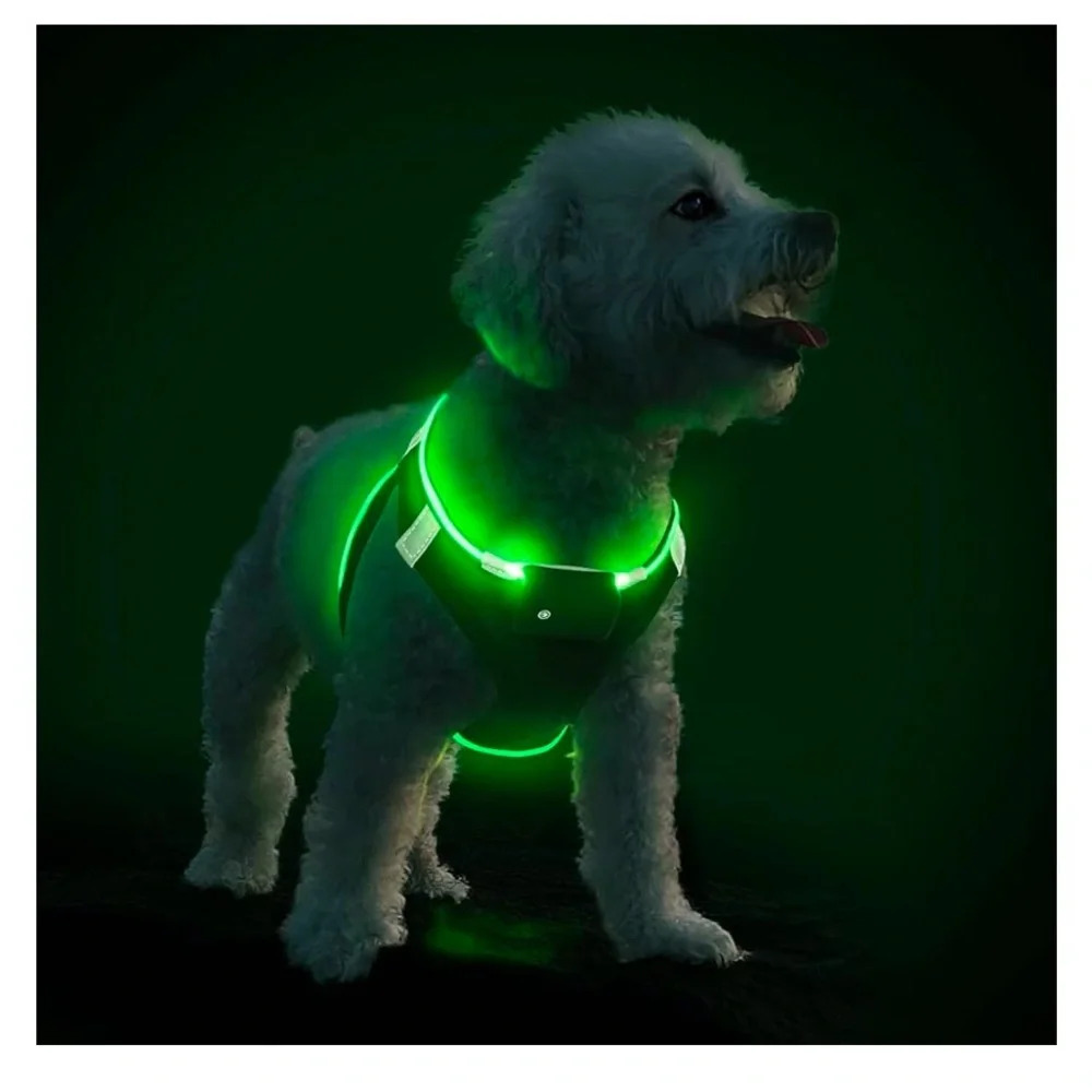NWT (in box) PcEoTllar Light Up Dog Harness size Medium